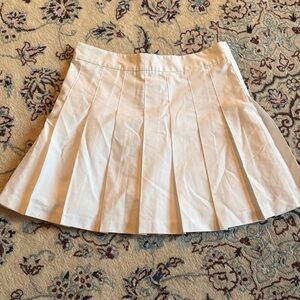 White Pleated Tennis Skirt